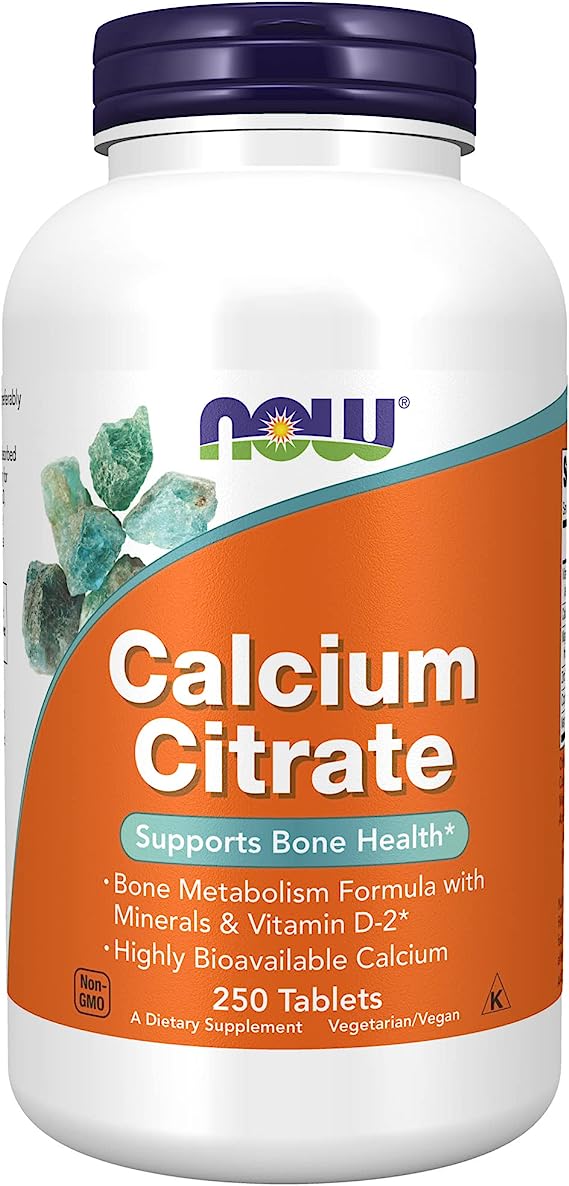 NOW Calcium Citrate 250 Tablets