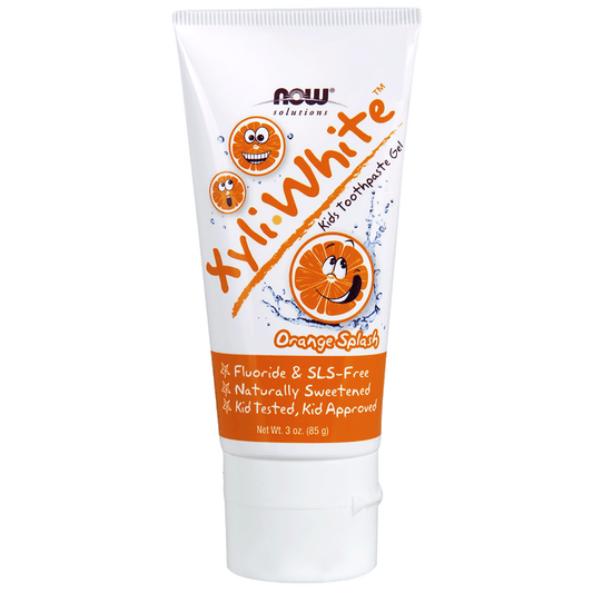 NOW Solutions Xyli White Kids Toothpaste Gel Orange Splash