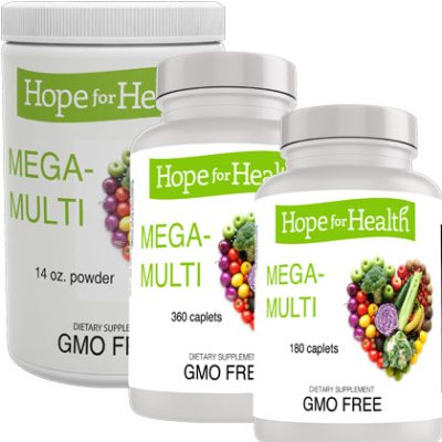 Hope for Health + Mega Multi 360 Caplets